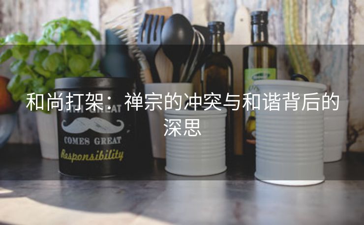 和尚打架：禅宗的冲突与和谐背后的深思