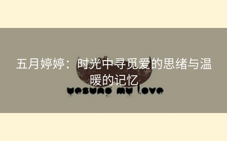 五月婷婷：时光中寻觅爱的思绪与温暖的记忆