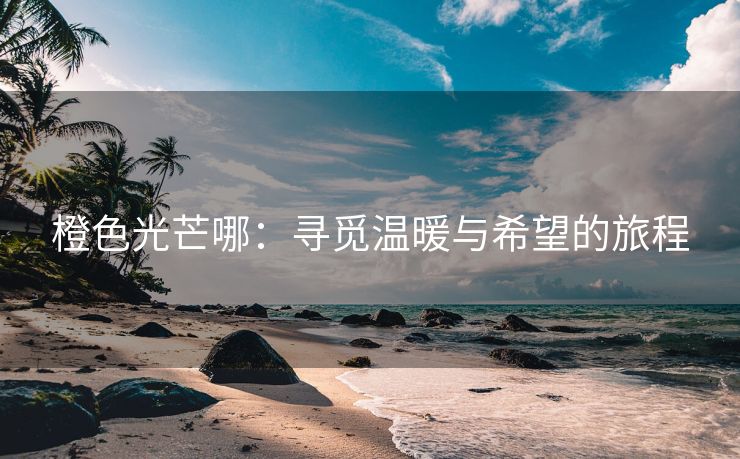 橙色光芒哪：寻觅温暖与希望的旅程