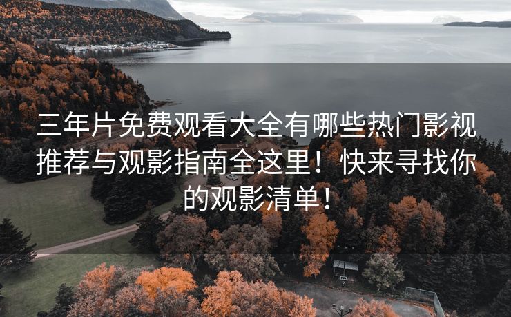 三年片免费观看大全有哪些热门影视推荐与观影指南全这里！快来寻找你的观影清单！